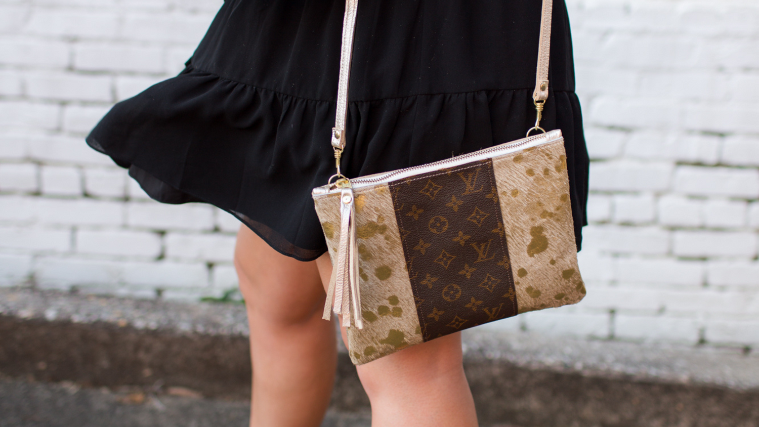 Repurposed Louis Vuitton Bag, LV