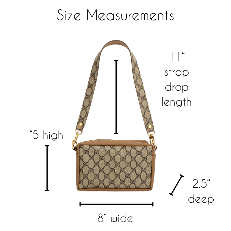 Val Shoulder Bag - Upcycled Interlock Full Front - Mocha Mousse