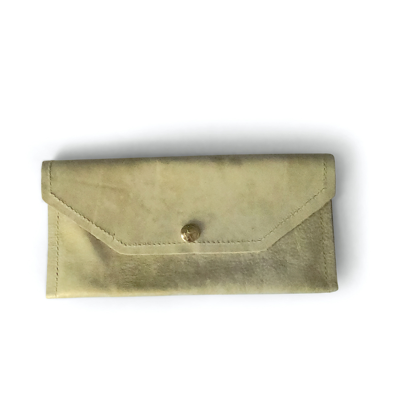 Large Wallet In Leather, Hair on Hide (Pre Made)