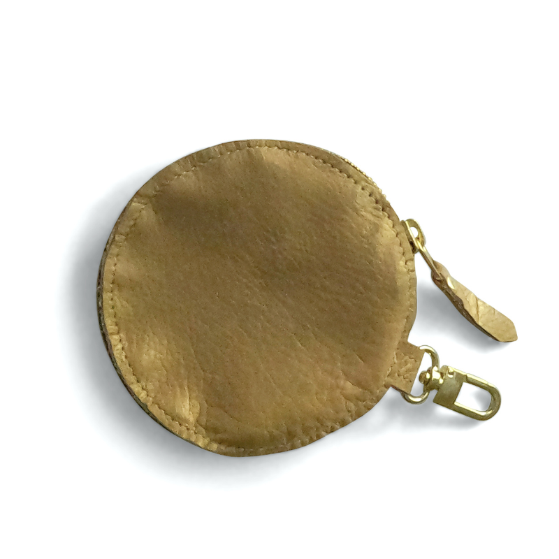 Betty Circle Pouch In Leather (Pre Made)