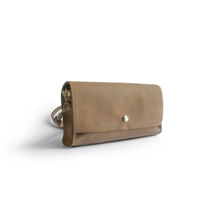 Madison Crossbody In Mocha Leather