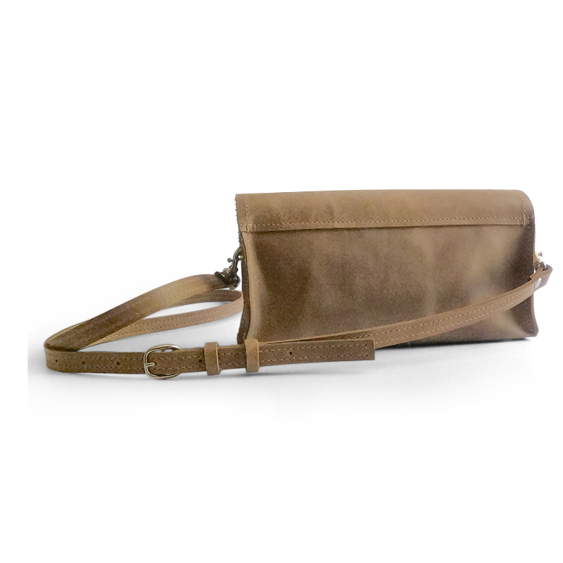 Madison Crossbody In Mocha Leather