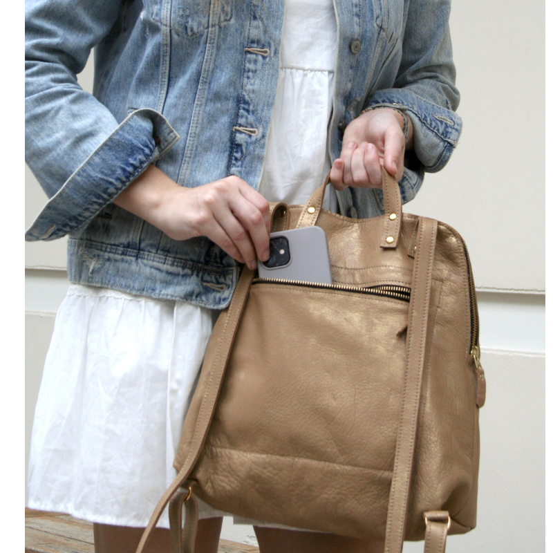 Riley Backpack - Bronze