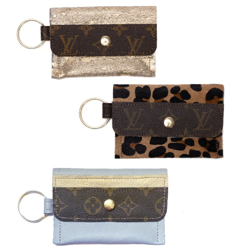 Keychain Wallet In Leather | Upcycled LV