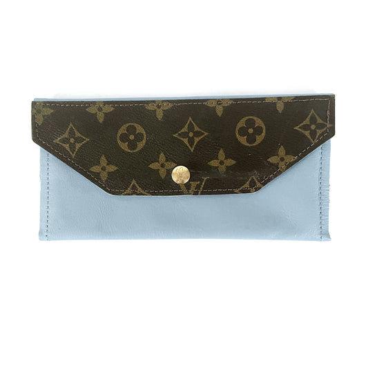 Large Wallet In Leather | Upcycled LV (Pre Made)