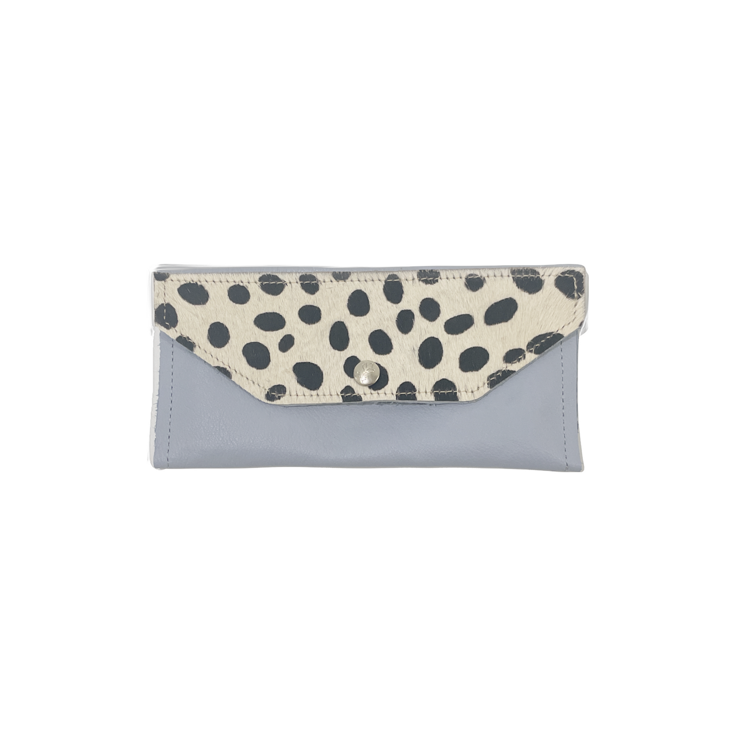 Large Wallet In Leather, Hair on Hide (Pre Made)