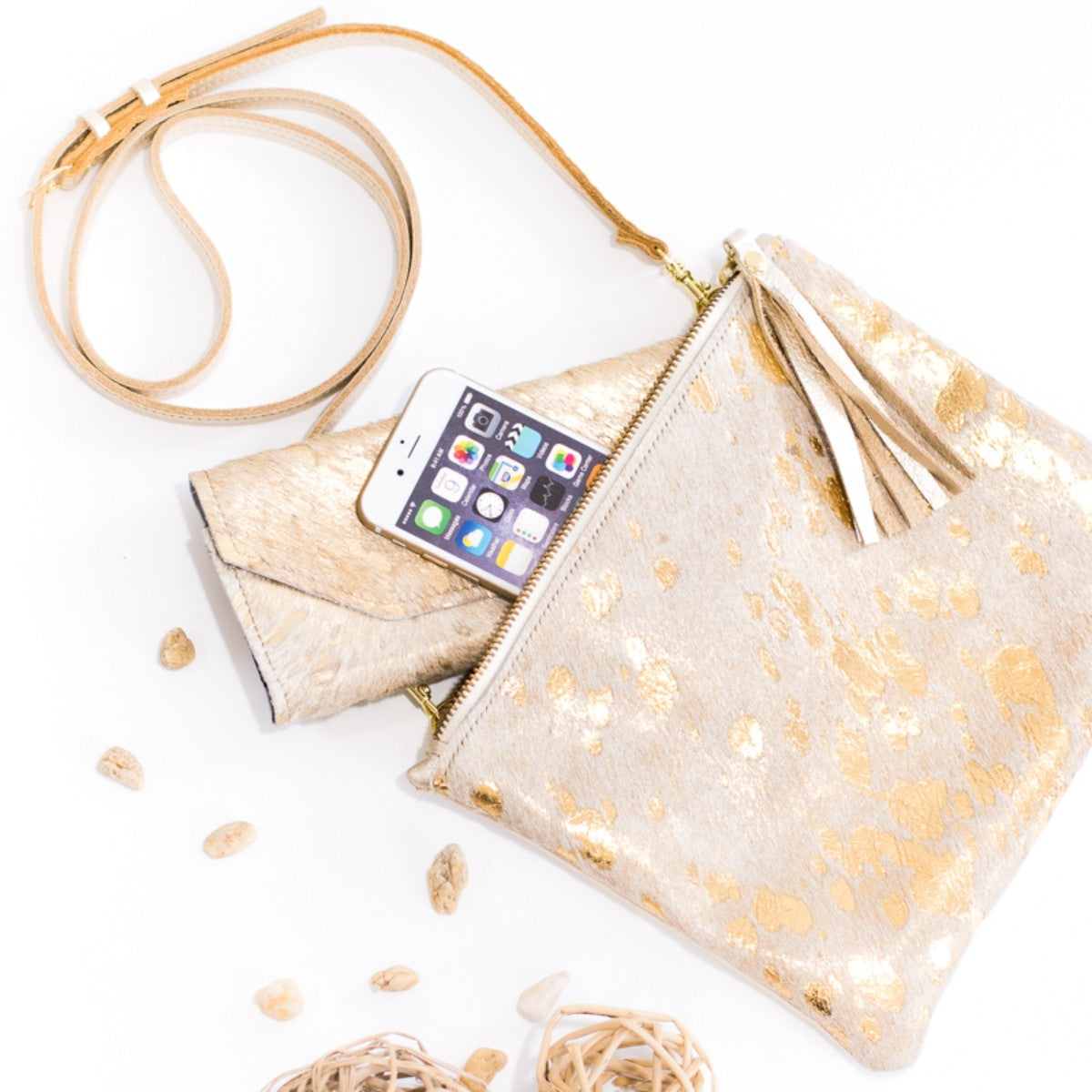 Caroline Crossbody - Gold