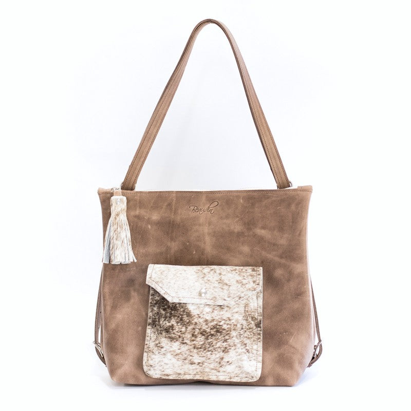 Becka Backpack Purse - Brindle