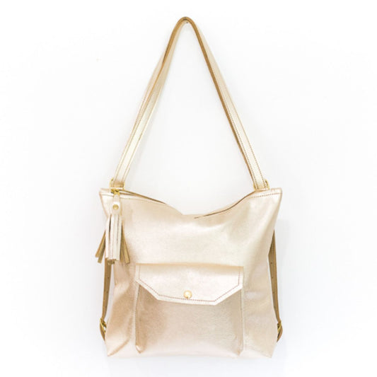 LV Riley Backpack - Gold Cowhide – Beaudin Designs