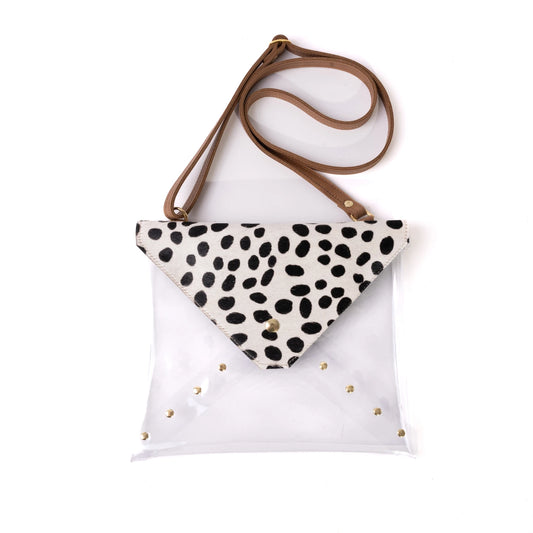 Game Time Crossbody In Vinyl, Leather | Cheetah