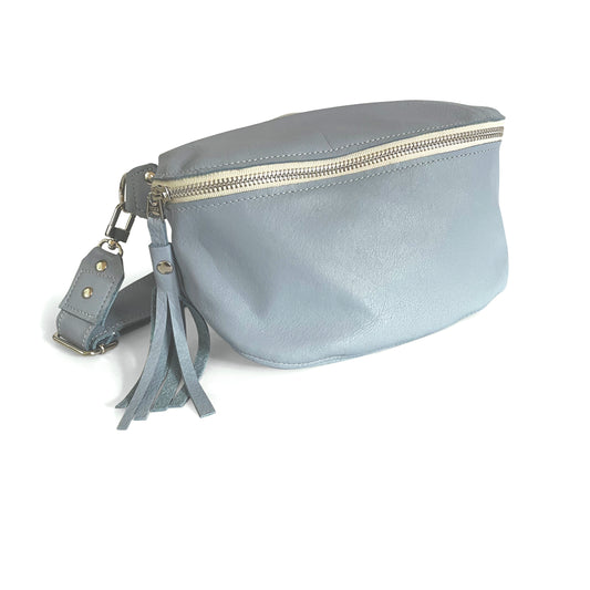 Britt Belt Bag In Chambray Leather