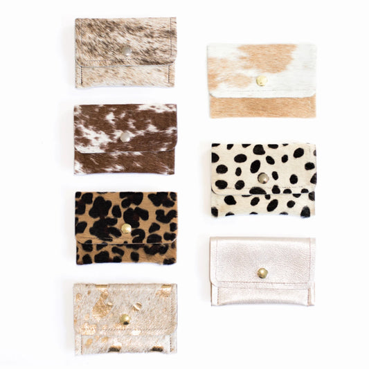 Small Wallet - Cowhide & Leather