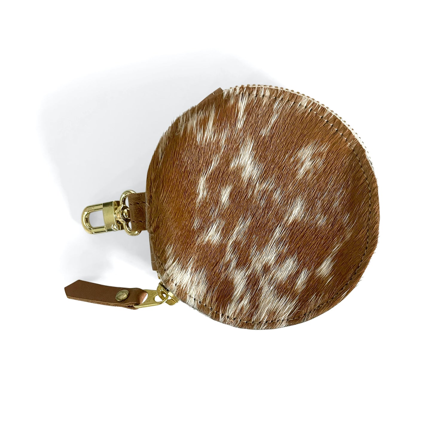 Betty Circle Pouch In Leather (Pre Made)