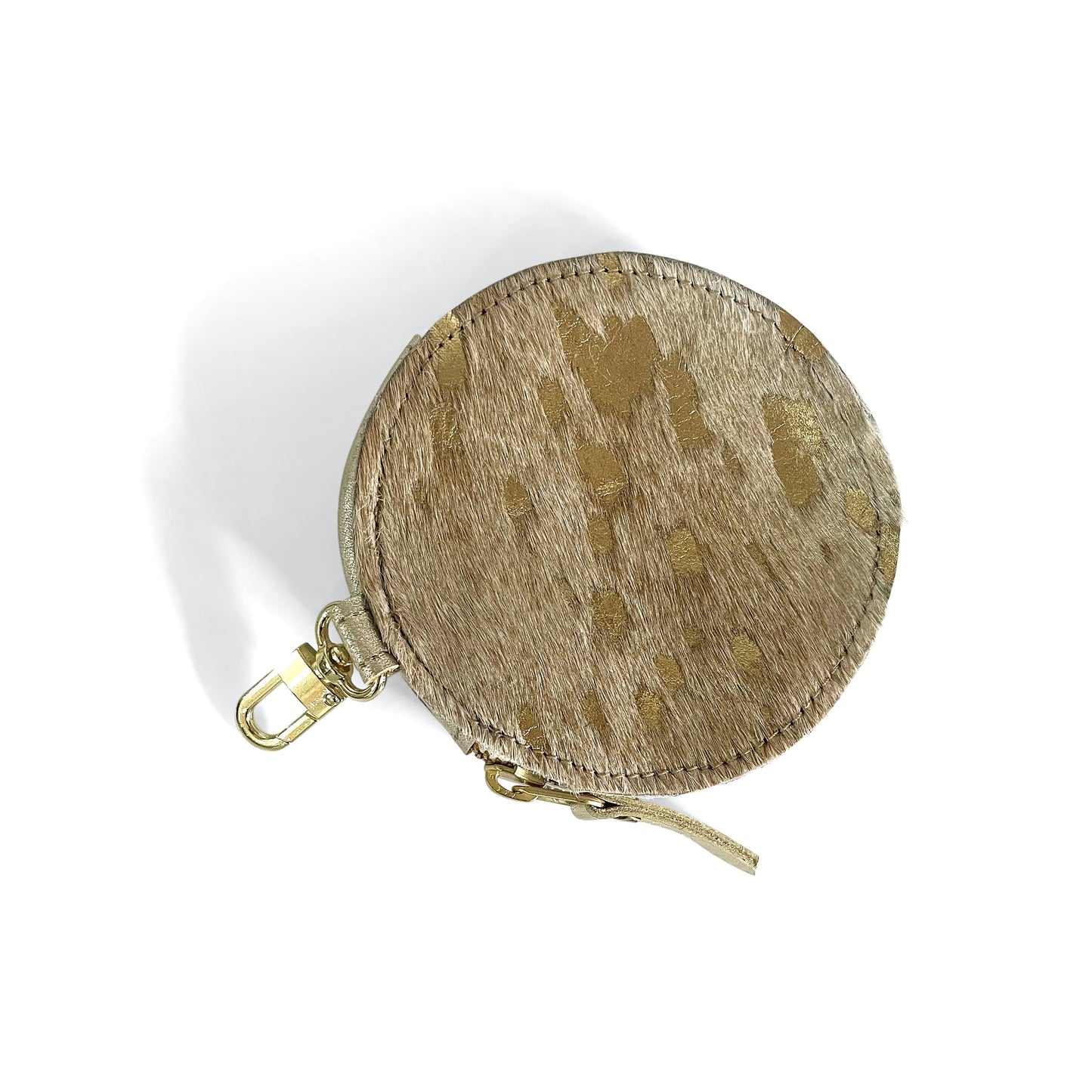 Betty Circle Pouch In Leather (Pre Made)