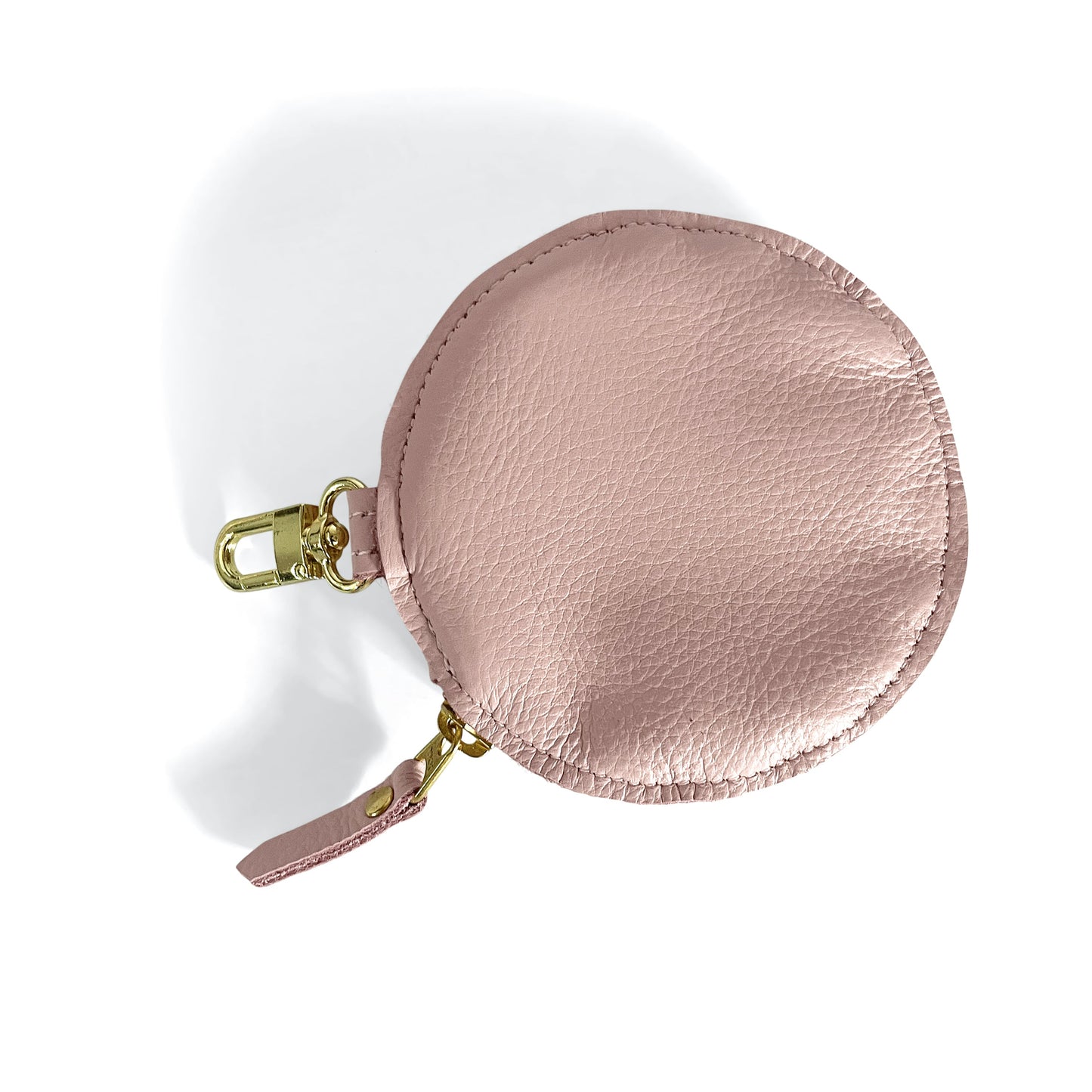 Betty Circle Pouch In Leather (Pre Made)