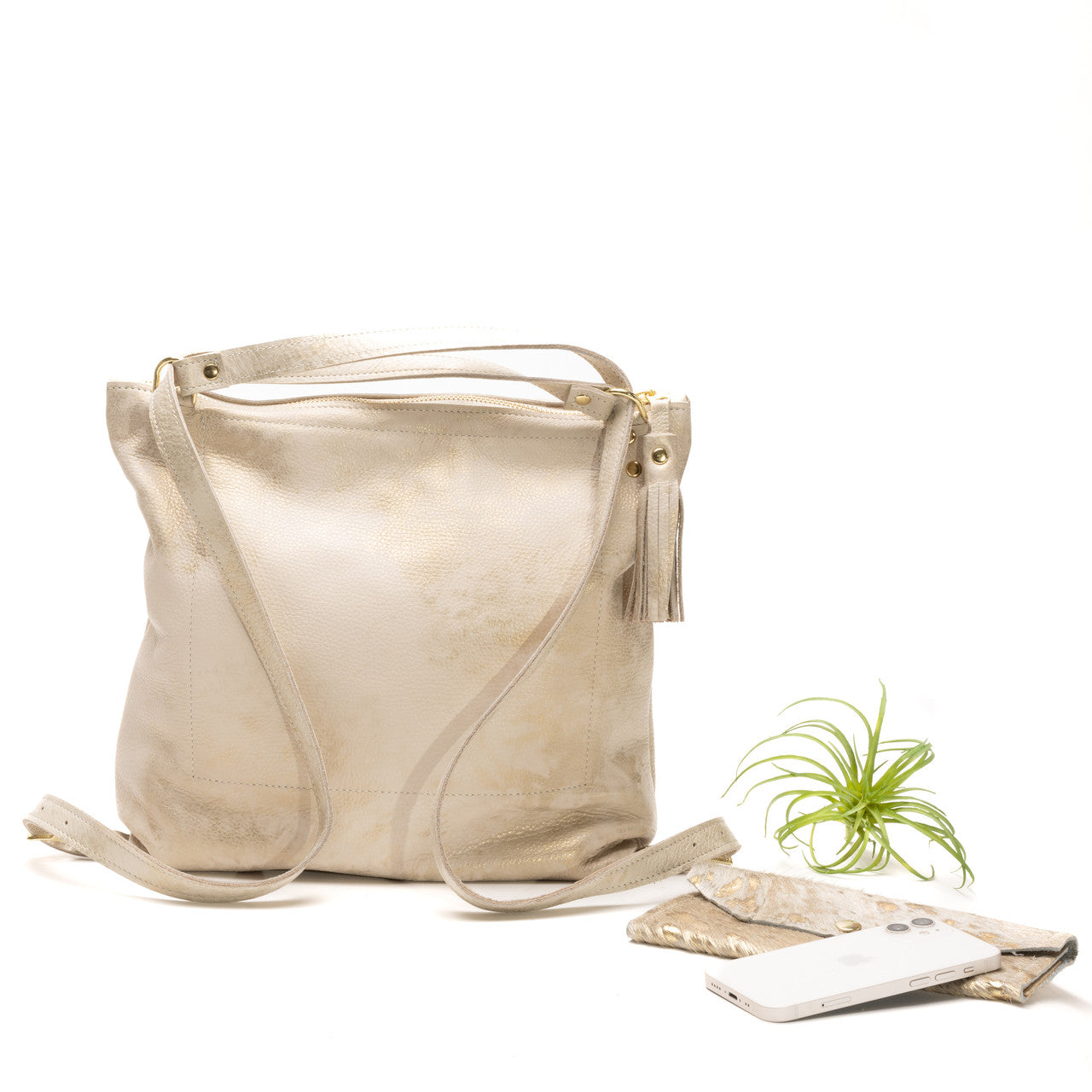 Becka Backpack Purse - Stone
