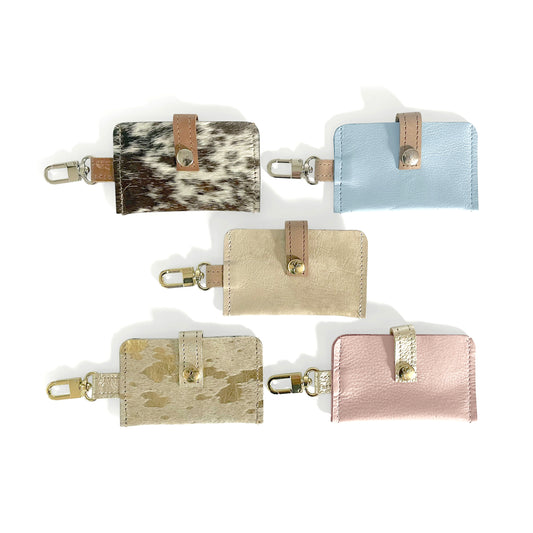 Claire Card Holder In Leather (Pre Made)