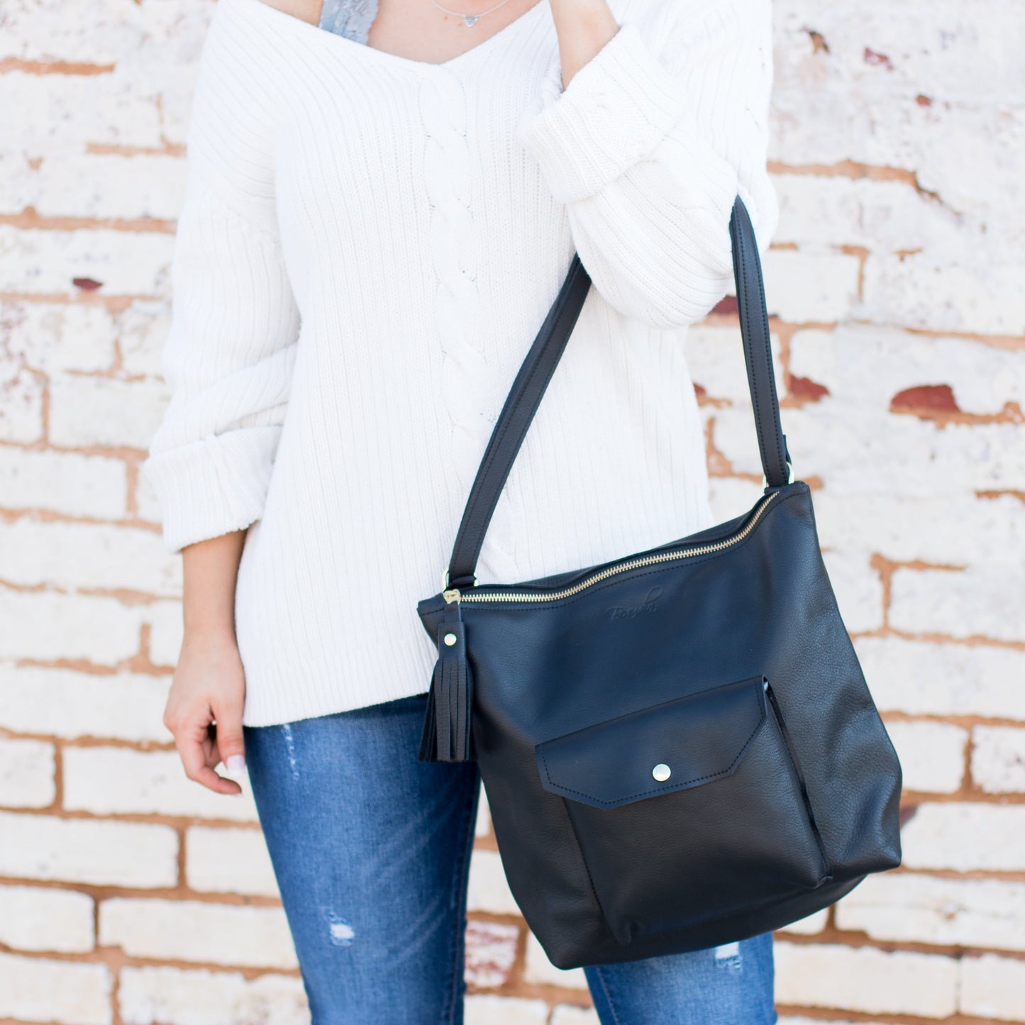 Becka Backpack Purse - Black