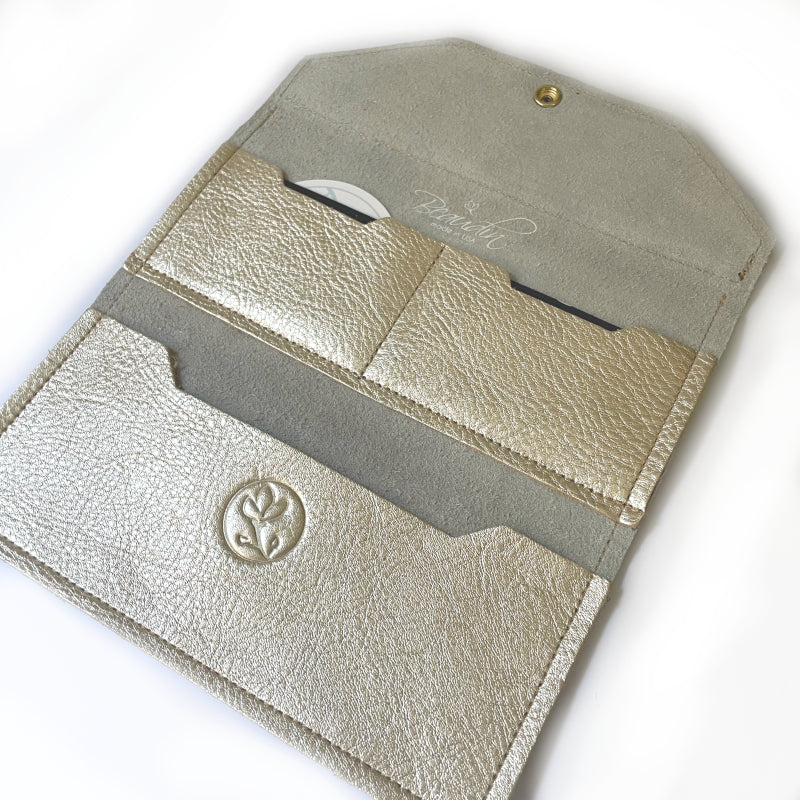 Large Wallet In Leather | Upcycled LV (Pre Made)