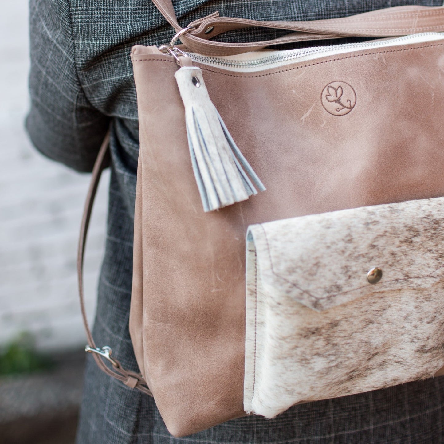 Becka Backpack Purse - Brindle