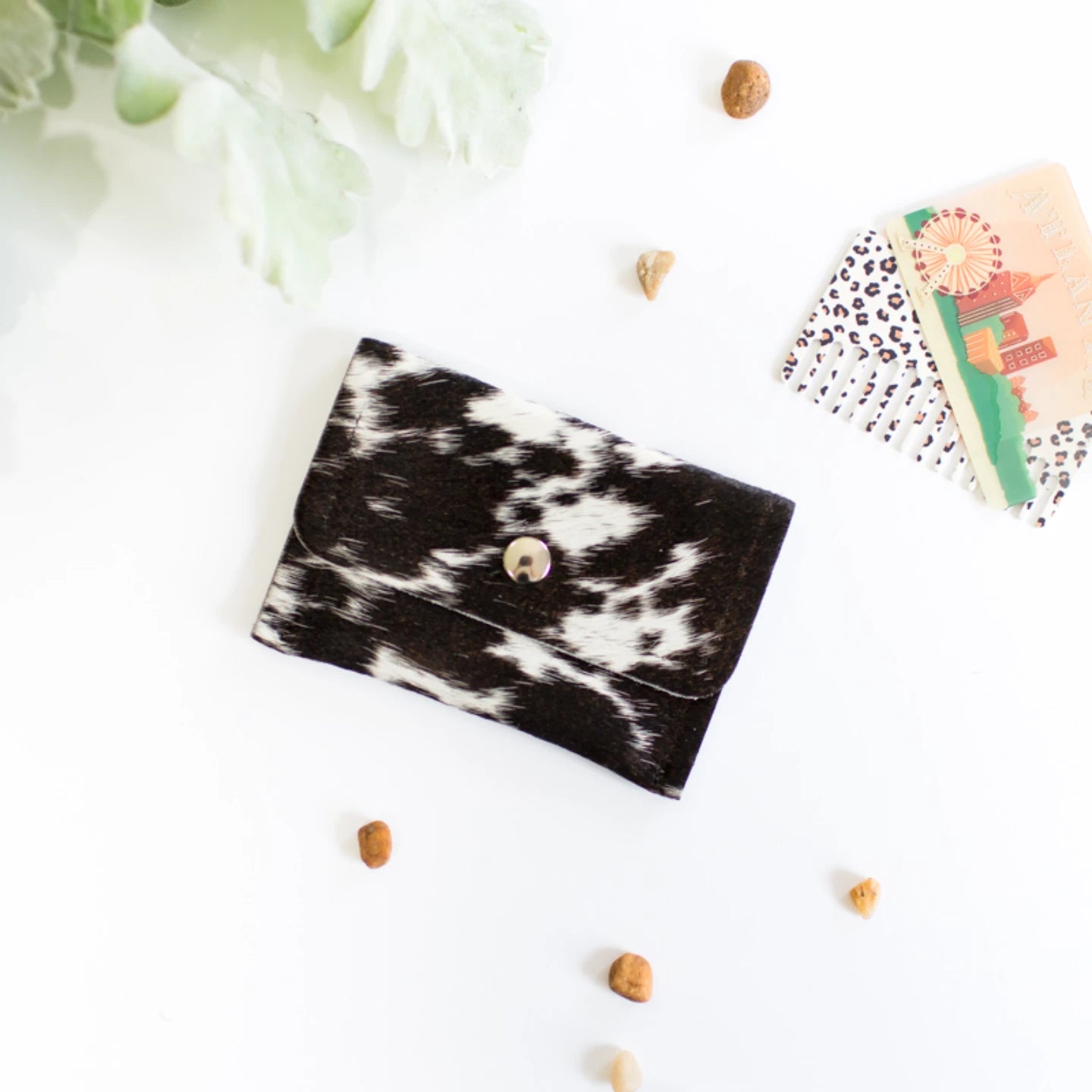 Small Wallet - Cowhide & Leather